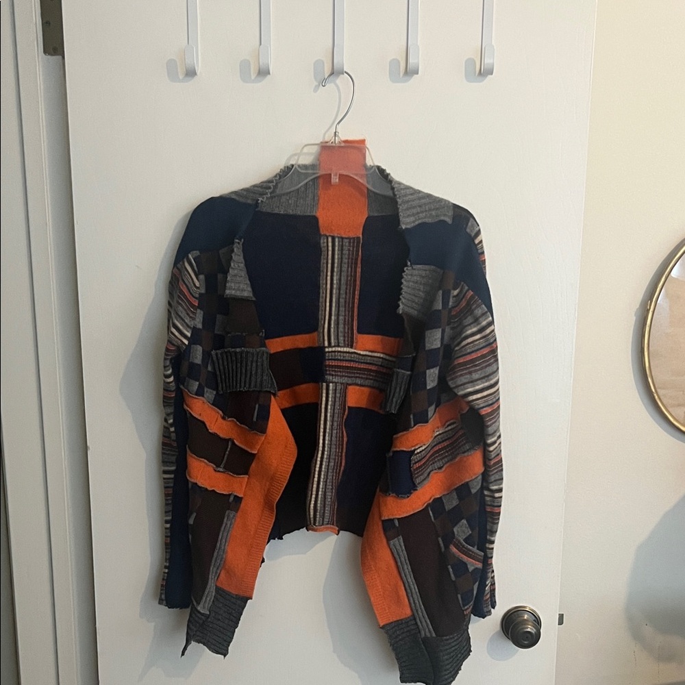 Colorful Patchwork Cardigan vintage